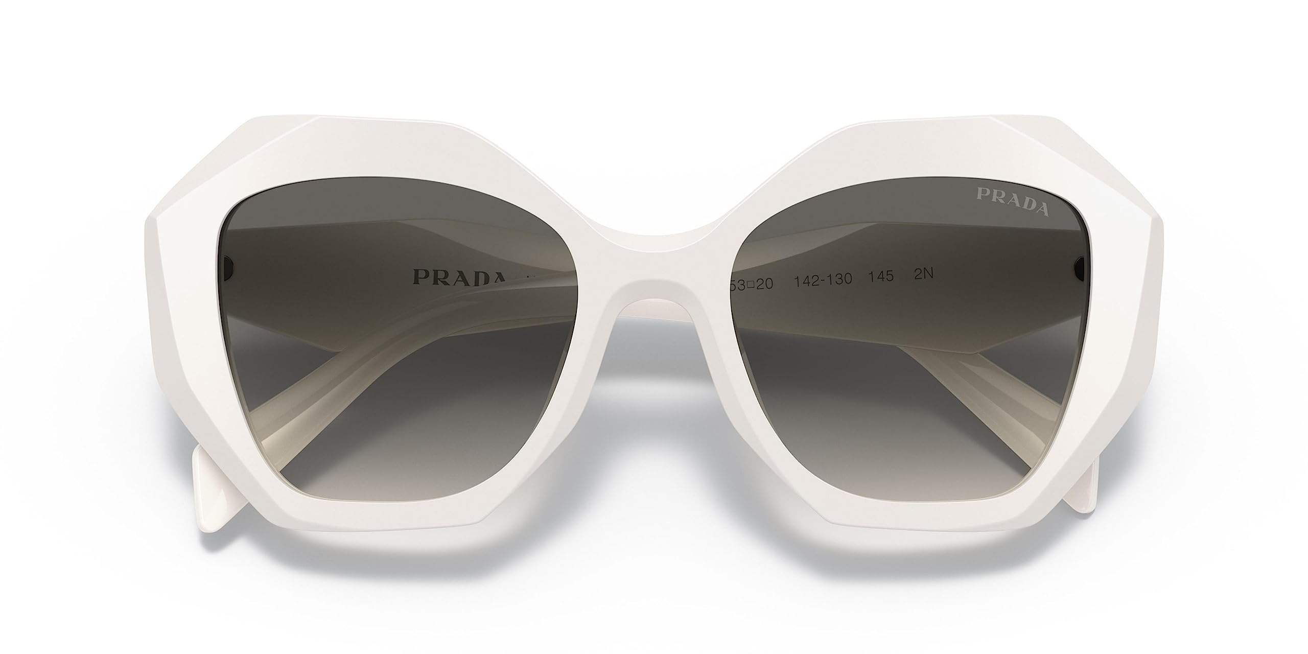 Prada PR 16WS Women's Sunglasses Talc/Grey Gradient 53