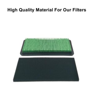 MOWFILL 2 Pack 17211-Z0A-013 17211-Z3S-003 Air Filter Replace Honda 17218-Z0A-000 17211-Z0A-003 with 17218-Z0A-810 Pre Filter Fits EU7000 GCV530 Lawn Mower Air Cleaner Element