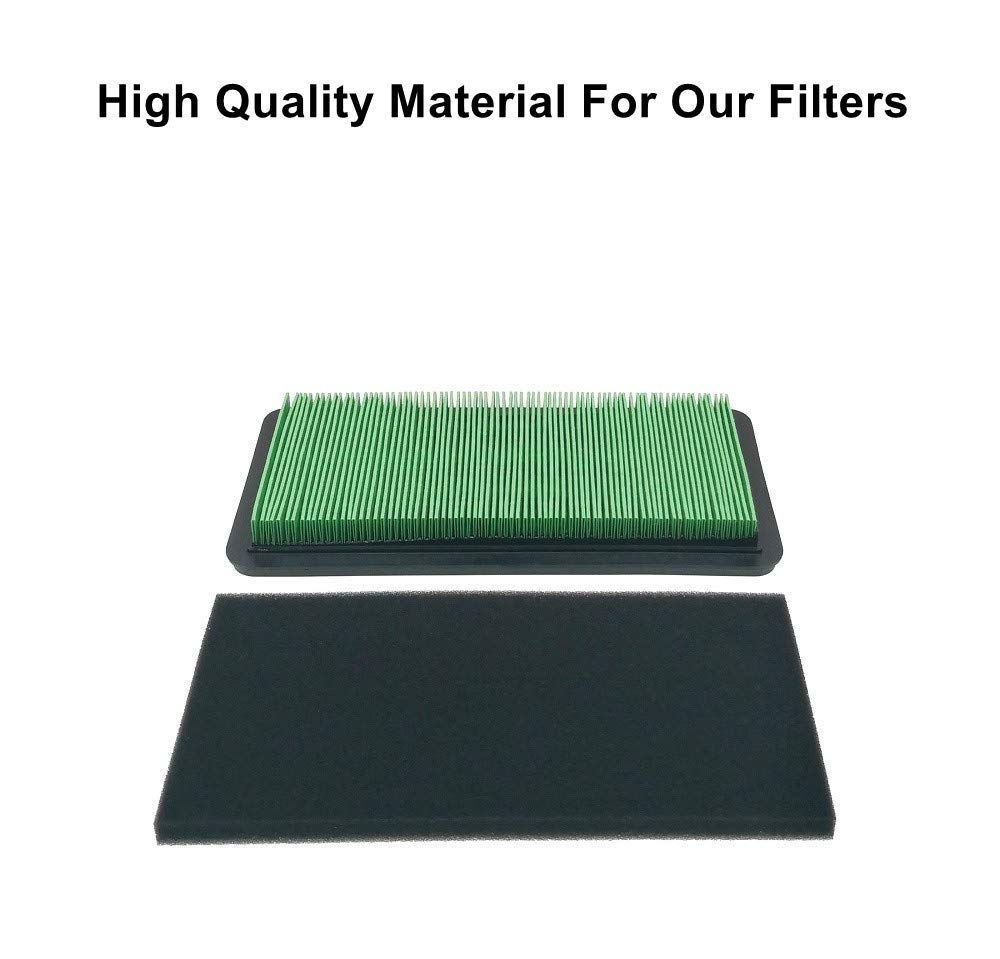 MOWFILL 2 Pack 17211-Z0A-013 17211-Z3S-003 Air Filter Replace Honda 17218-Z0A-000 17211-Z0A-003 with 17218-Z0A-810 Pre Filter Fits EU7000 GCV530 Lawn Mower Air Cleaner Element