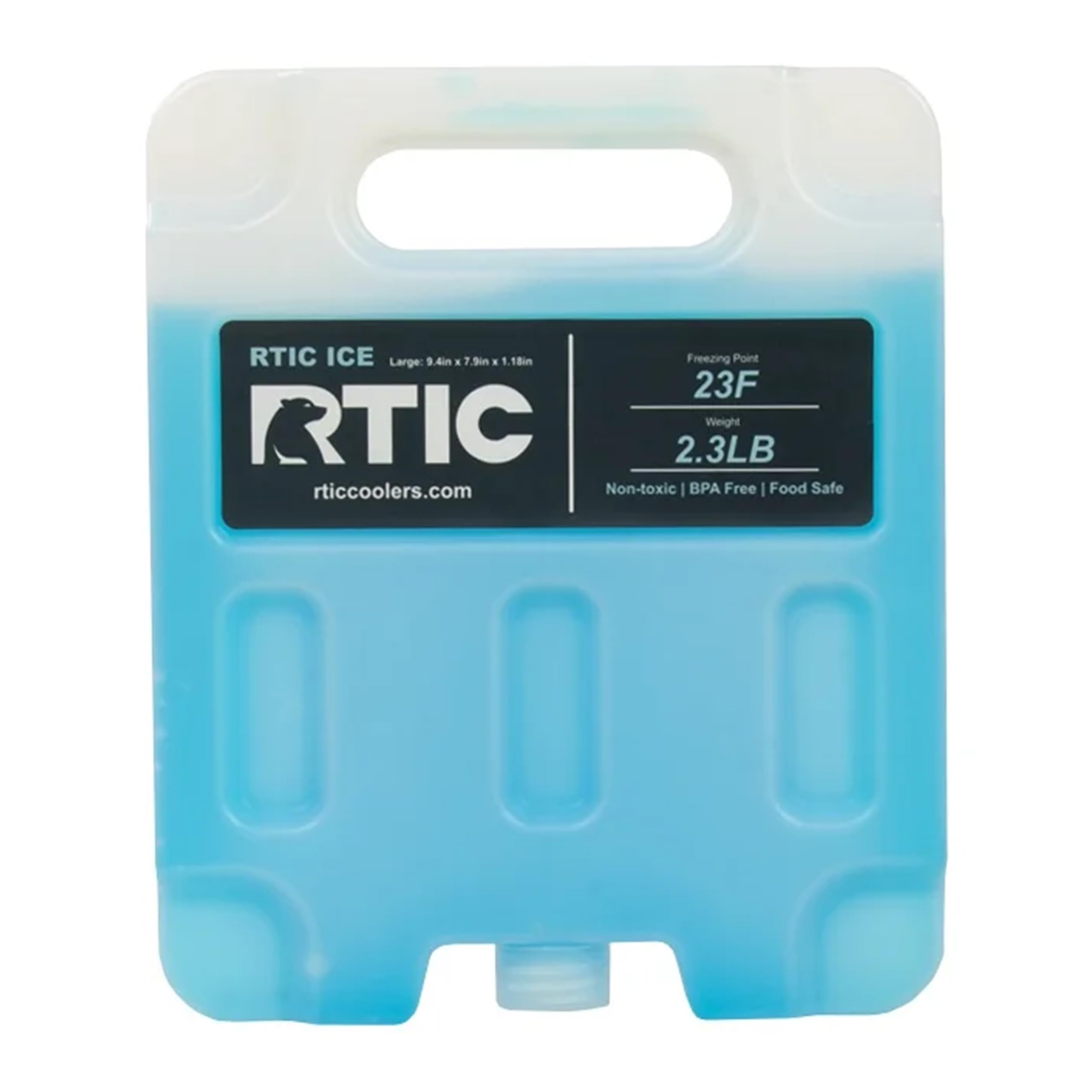 RTIC Refreezable Reusable Cooler Ice Packs Cold Ice Chest Pack Long-Lasting with Break-Resistant Design, for Food and Drink, Perfect for Travel and Storage, Large (2 Pack)