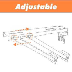 GCGOODS AC Window Air Conditioner Bracket, Support Up to 85 lbs, Universal Air Conditioner Accessories for Window AC Units, Light Duty Window Air Conditioner Mout Bracket