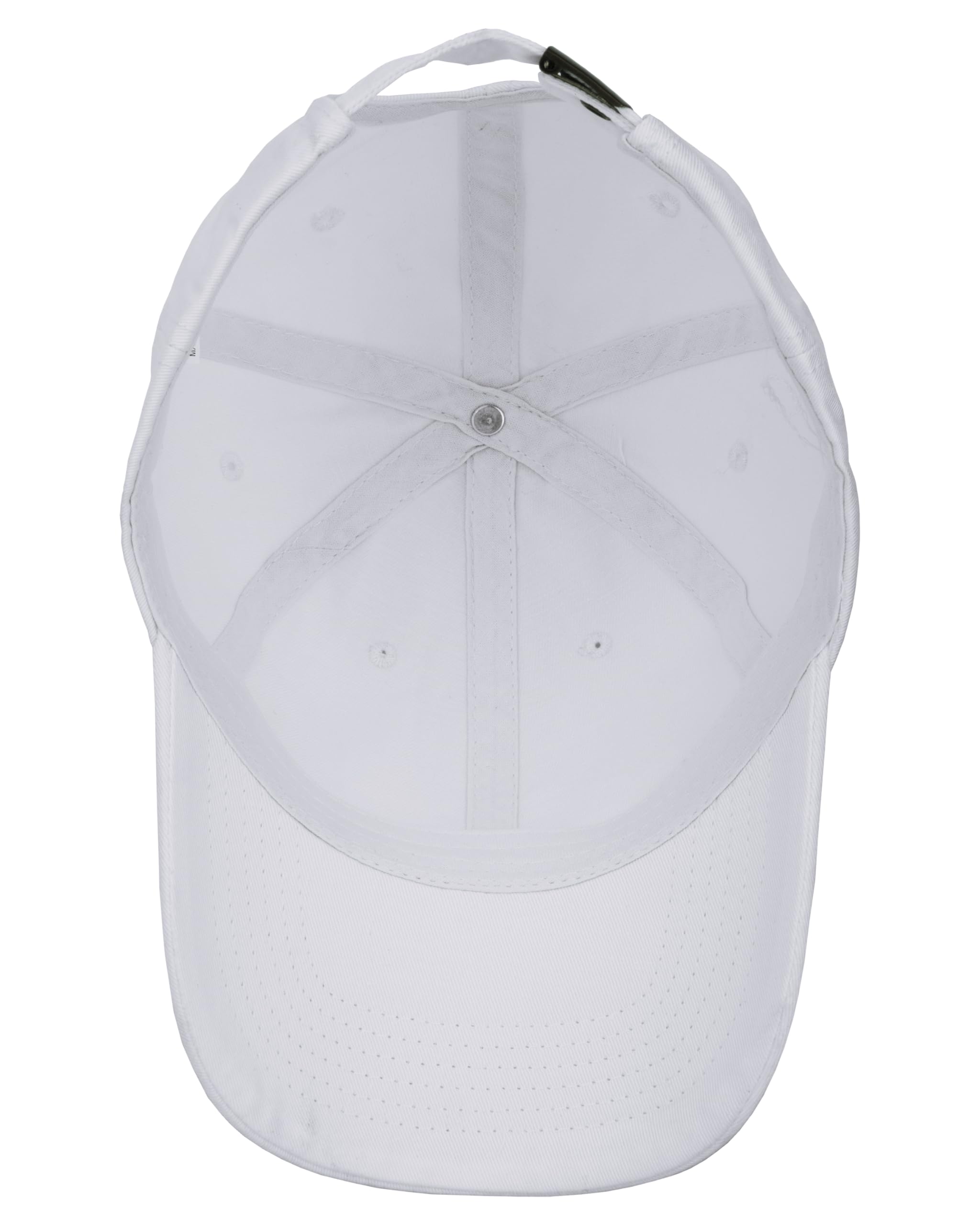 Gelante Cotton Twill Washed Unstructure Baseball Cap - Adjustable Blank Hat for Men Women - Wholesale Bulk Lot 6 Pack (White)