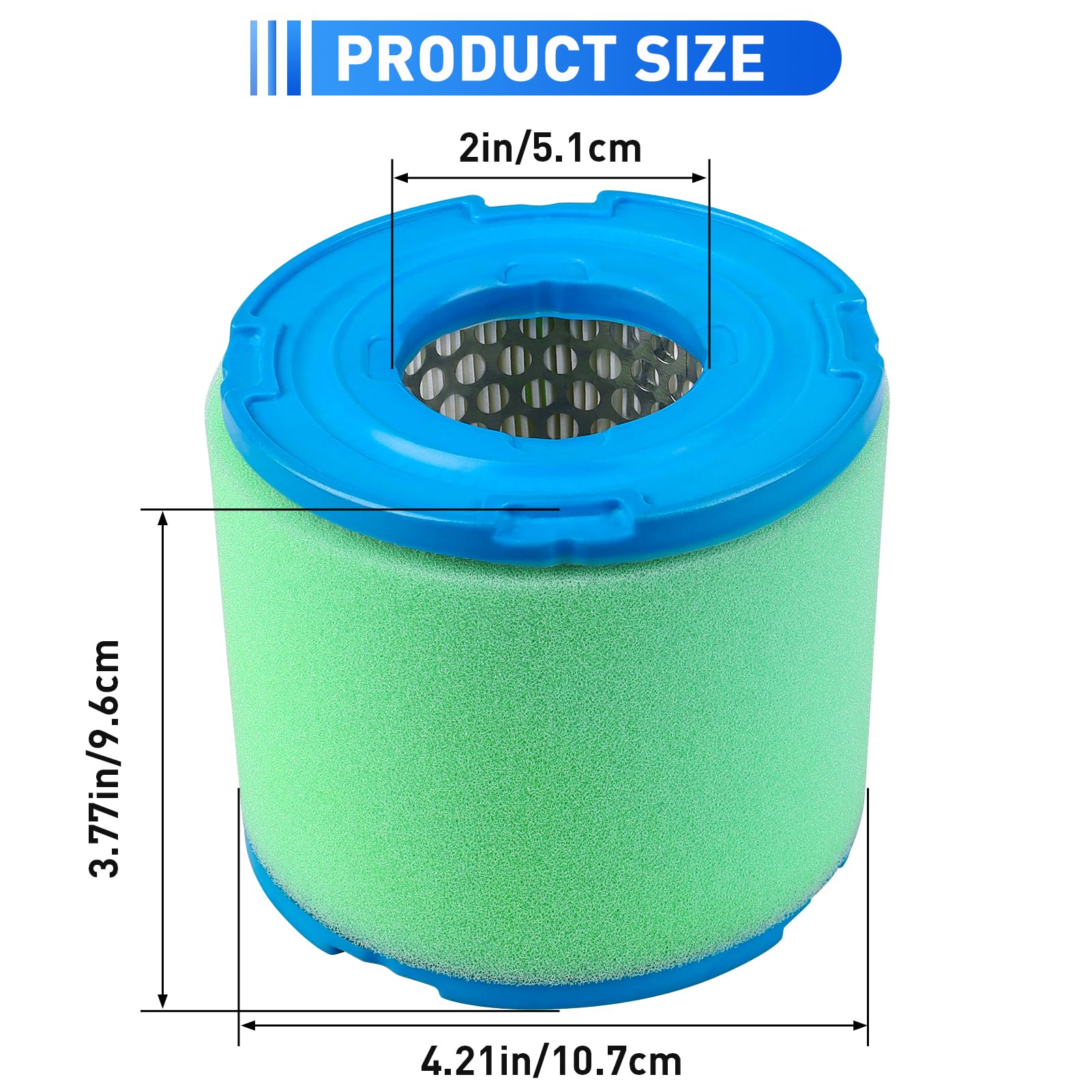 393957 393957S Air Filter Pre Filter Replacement for Briggs Stratton 390930 4106 Horizontal Engines Ariens 02451900 John Deere PT9334 PT4301 LG393957S Lawn Mower