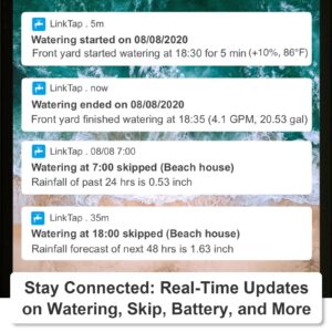 LinkTap G2S Wireless Water Timer & Gateway - Smart Sprinkler Timer for Garden, Better Range Than WiFi Hose Timer, Real-Time Fault Detection & Notification, Weather Adaptive, IP66, 2-Year Warranty