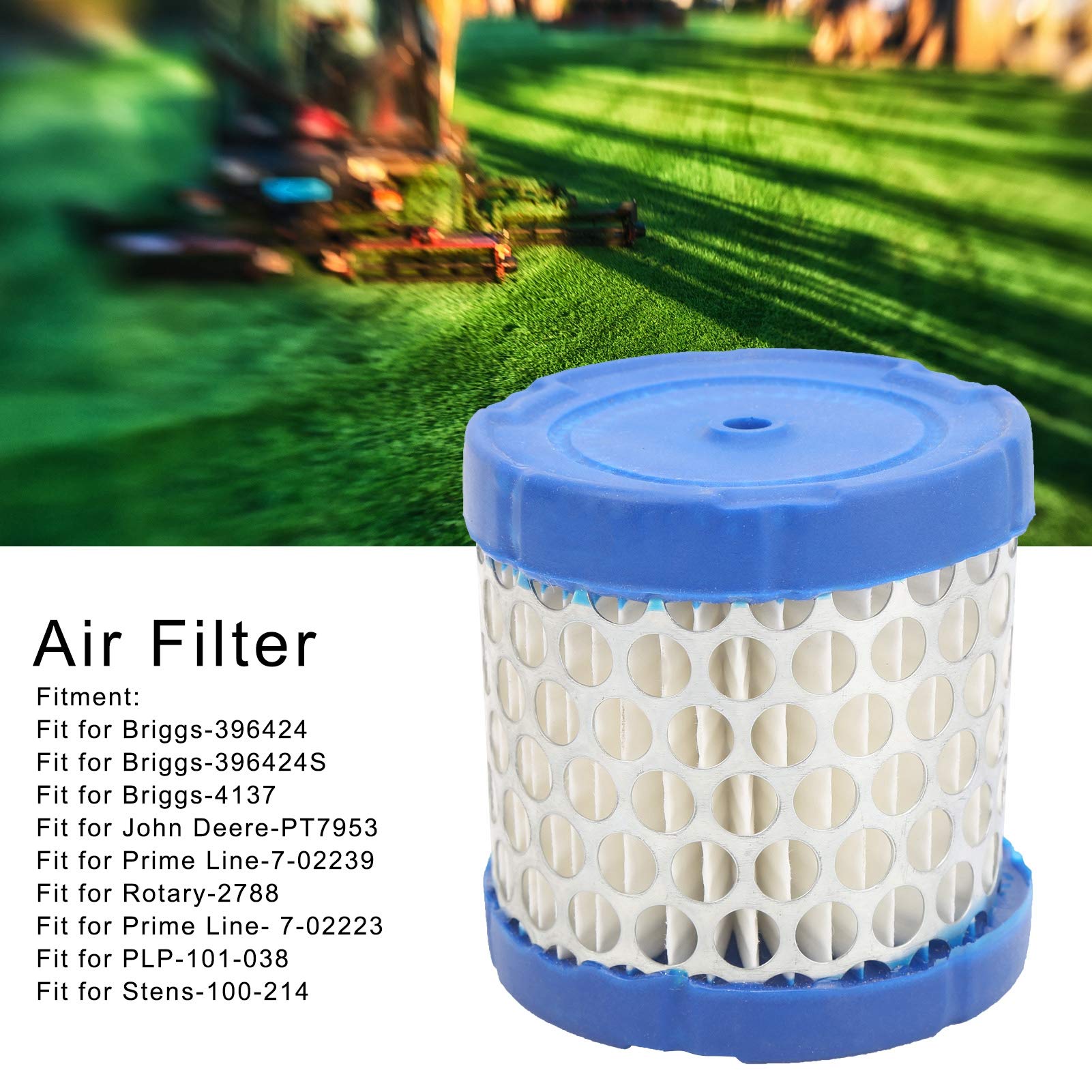 Eujgoov Air Filter Lawn Mower Air Filter Lawn Mower for a Variety of (Briggs 396424 and Briggs-396424S)