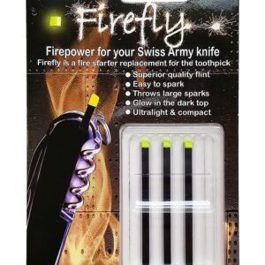 Firefly Regular 3 Pack - Fire Starter Accessory for Swiss Army Victorinox Knives (Neon Green-Yellow Glow)