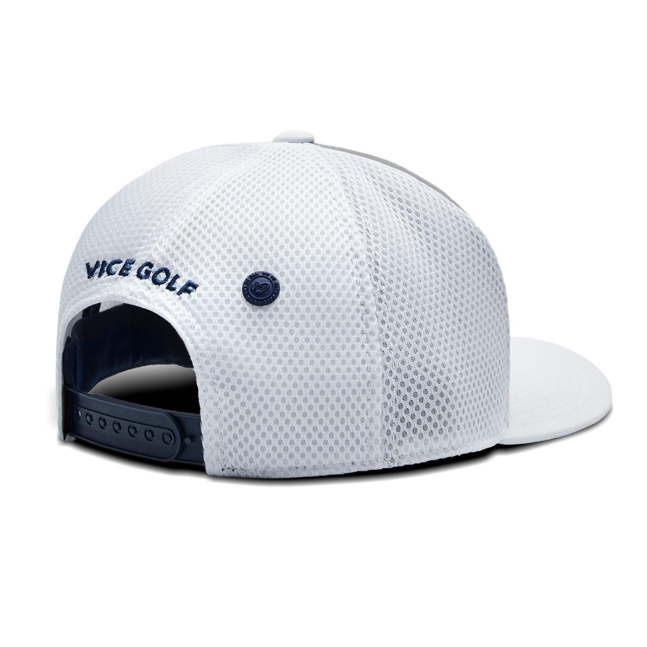 Vice Golf Standard Squad Cap, White/Grey, One Size