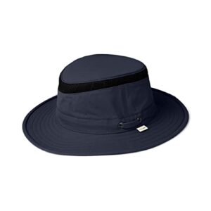 tilley standard ltm5 airflo medium brim recycled, midnight navy, 7 1/4