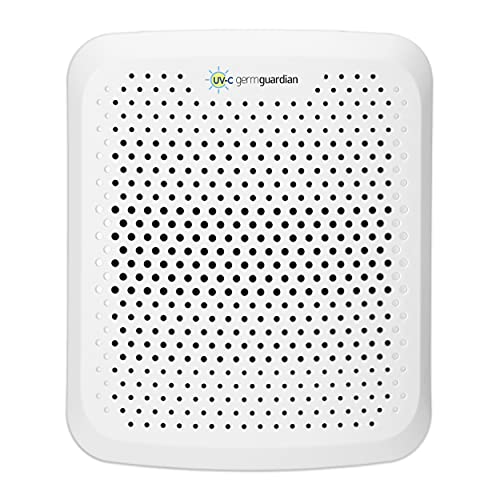 GermGuardian AC225W Pluggable Air Purifier with UV-C Light and Nightlight, Reduces Airborne Mold and Germs, Odor-Eliminating Aromatherapy Essential Oil Pad Included, 7-in Pluggable Air Purifier, White