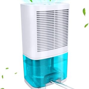 Levoair Dehumidifier 68oz(2000ml) Small Dehumidifier with Drain Hose for Up to 650 sq.ft Ultra Quiet Mini Portable Air Dehumidifier for Home Basements Bathroom Bedroom Closet Kitchen RV