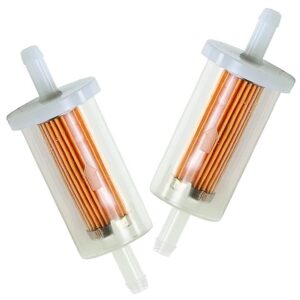 695666 fuel filter compatible with 845125 691035 5065 5065d 5065k 493629 mtd craftsman troy bilt lawn mower tractor（2 pack）