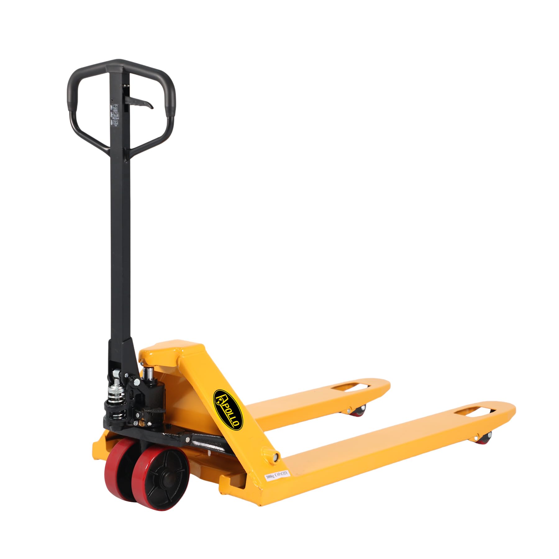 APOLLO Manual Pallet Jack 5500lbs Capacity 7.3" Lifting Height Hand Pallet Truck 27" W x 48" L Forks with Integrated Pump