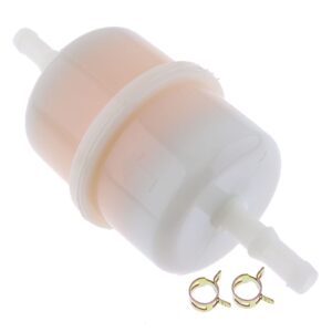 DVPARTS 4X 1/4" ID Fuel Filter 15 Micron 24 050 13-S 2405013-S 24-050-13-S 24-050-05-S for Kohler CH20S - CH25S, CH670S CH730S - CH750S LH640S LH685S LH690S LH750S LH755S, SV720S to SV740S