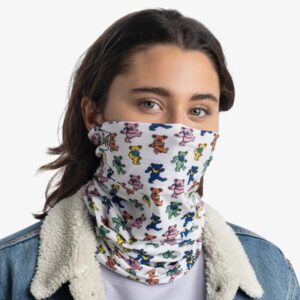 BUFF Original EcoStretch Neck Gaiter, UPF 50 Sun Protection, Breathable, Versatile, Quick Dry Face Mask, Grateful Dead Dancing Bears, Adult Size