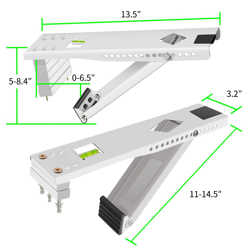 Aozzy Window Air Conditioner Support Bracket- Universal AC Support Bracket Heavy Duty, Support Up to 85 lbs, Designed for 5000-12000 BTU A/C Units–AC Holder Bracket Fits Single Or Double Hung Windows