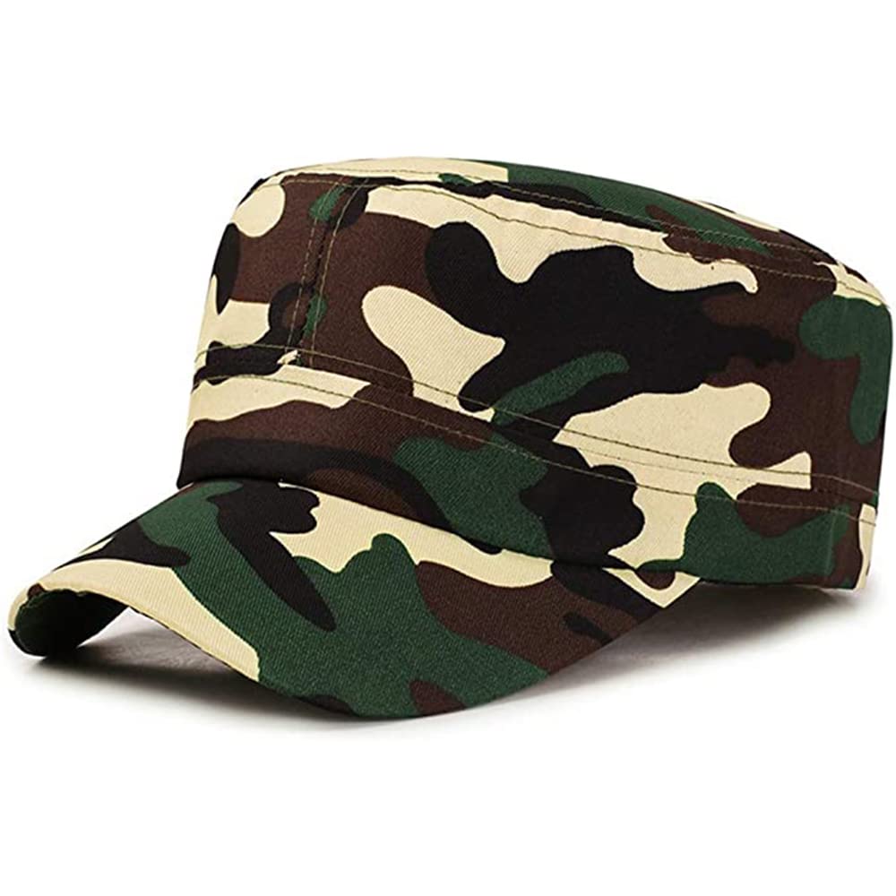 ZffXH Army Party Favor Hats For Kids Adults, 12 Pack Camo Caps, Costume Bulk Helmet For Decorations Military Retirement