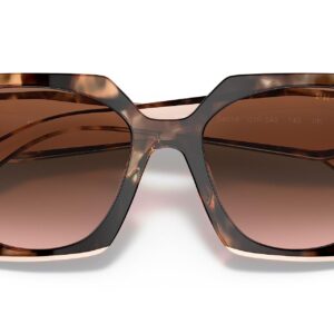 Prada PR 15WS Women's Sunglasses Tortoise Caramel/Powder/Brown Gradient 54