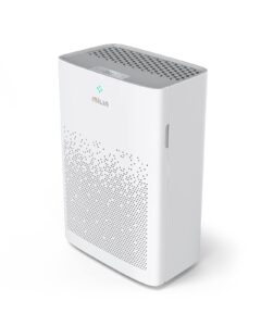 hepa filter air purifier, milin air purifier for large room, air cleaner with 5 modes, sleep auto mode, odor eliminator for smoke, pet, pm2.5 digital display air filter with 1600sq ft coverage