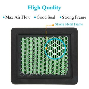 HOODELL 2 Pack GCV160 Air Filter, Durable GC160 Air Cleaner with Fuel Filter, Professional 17211-ZL8-023 Air Filter for Honda GCV190 GC190 GCV135 GC135 GX100 Engine Lawn Mower