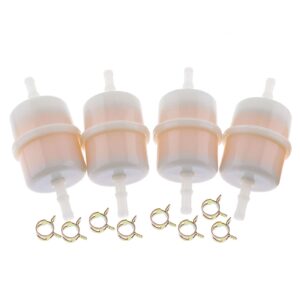 dvparts 4x 1/4" id fuel filter 15 micron 24 050 13-s 2405013-s 24-050-13-s 24-050-05-s for kohler ch20s - ch25s, ch670s ch730s - ch750s lh640s lh685s lh690s lh750s lh755s, sv720s to sv740s