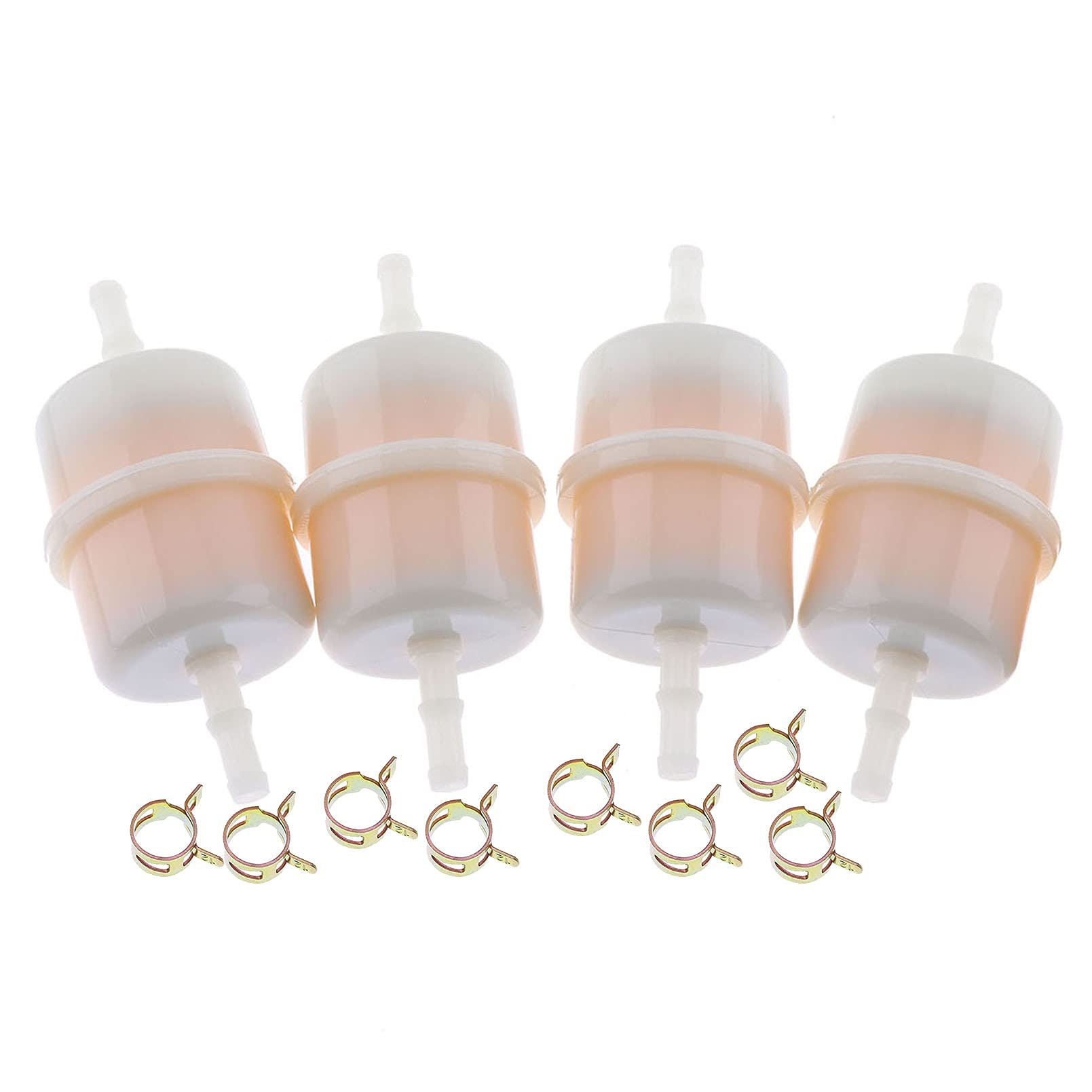 DVPARTS 4X 1/4" ID Fuel Filter 15 Micron 24 050 13-S 2405013-S 24-050-13-S 24-050-05-S for Kohler CH20S - CH25S, CH670S CH730S - CH750S LH640S LH685S LH690S LH750S LH755S, SV720S to SV740S