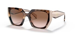 prada pr 15ws women's sunglasses tortoise caramel/powder/brown gradient 54