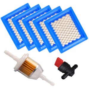 5 pack 14-083-22-s air filter compatible with kohler xt650 xt675 engine lawnboy toro lawn mower air filter, 1408322s 14-083-22-s1 air filter