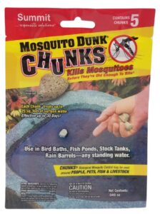 summit...responsible solutions mosquito dunk chunks kills mosquito larvae in all types of standing water