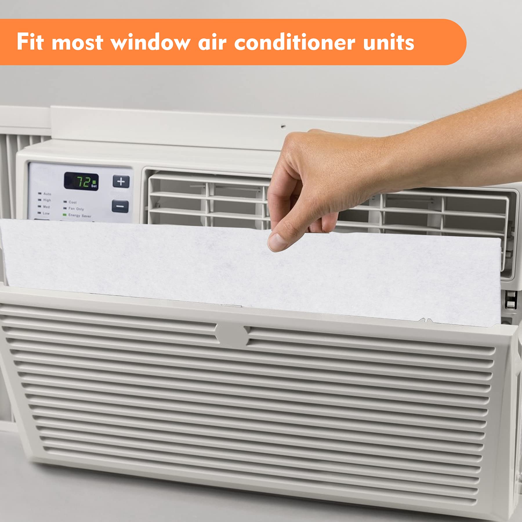 GCGOODS Window Air Conditioner Filter Replacement, 24" W x 15" H x 1/4" T, Universal Fit Air Conditioning Window Units