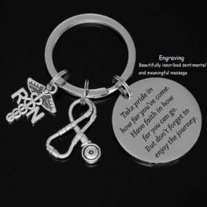 HUTIMY Registered Nurse Gifts Keychain for Women Men a RN Jewelry for Nurses Best Gift for New Nurses Nursing RN Charms Key Chain rn Keychains