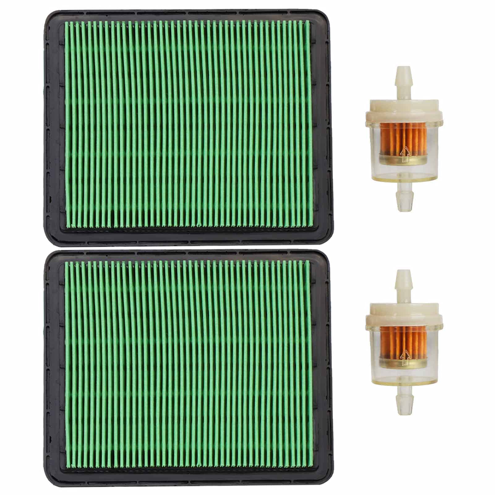 HOODELL 2 Pack GCV160 Air Filter, Durable GC160 Air Cleaner with Fuel Filter, Professional 17211-ZL8-023 Air Filter for Honda GCV190 GC190 GCV135 GC135 GX100 Engine Lawn Mower