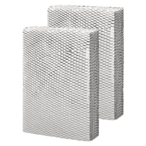 hasmx 2-pack replacement humidifier filter pads for honeywell he250, he250a, he-250, he-250a humidifiers, 10" x 13" x 1-5/8" humidifier water pad filters replace part numbers: rp3162, a35w