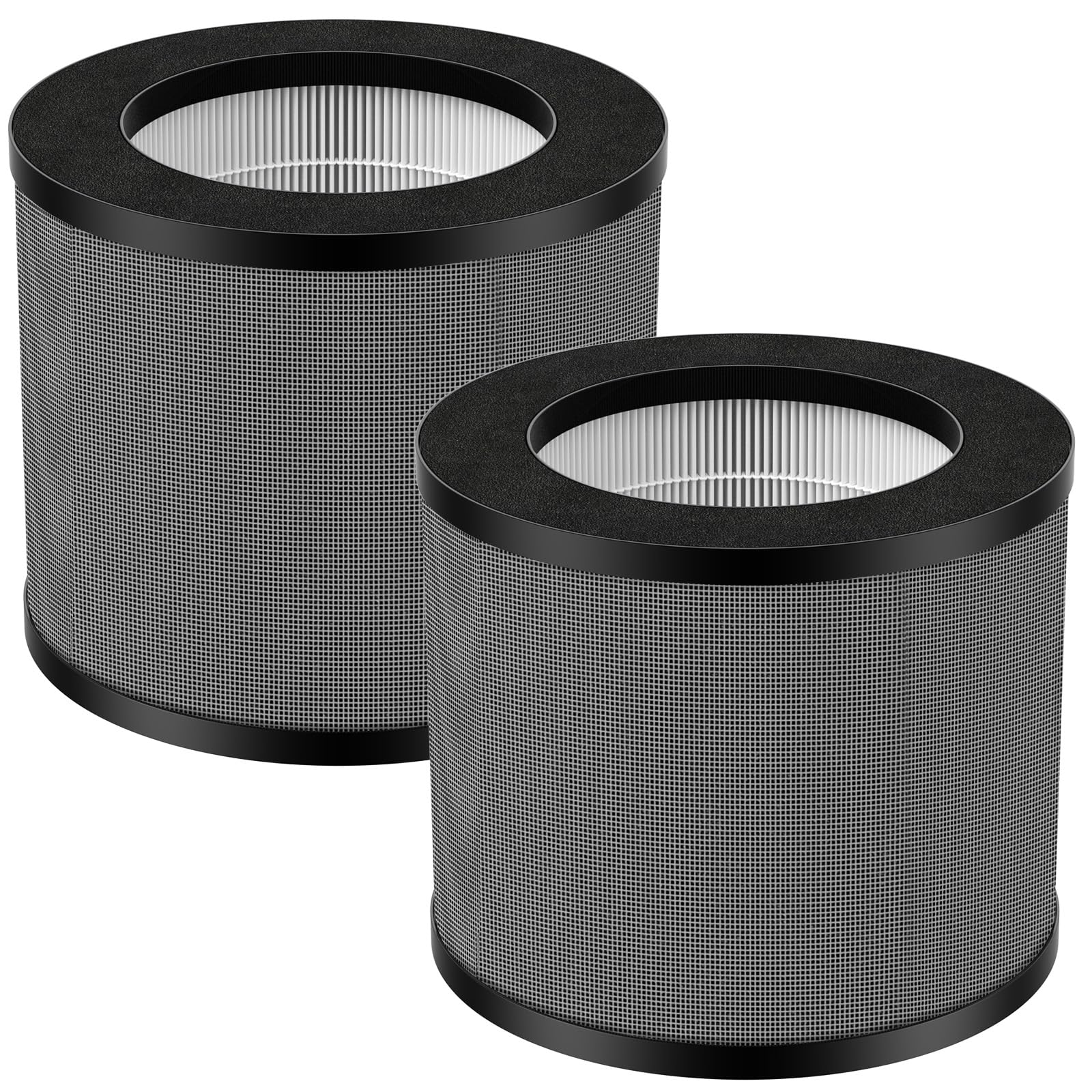 TT-AP006 Replacement Filter Compatible with TaoTronics TT-AP006, 3-in-1 H13 True HEPA Filter and High-Efficiency Activated Carbon Filter, 2-Pack TT-AP006 Filters