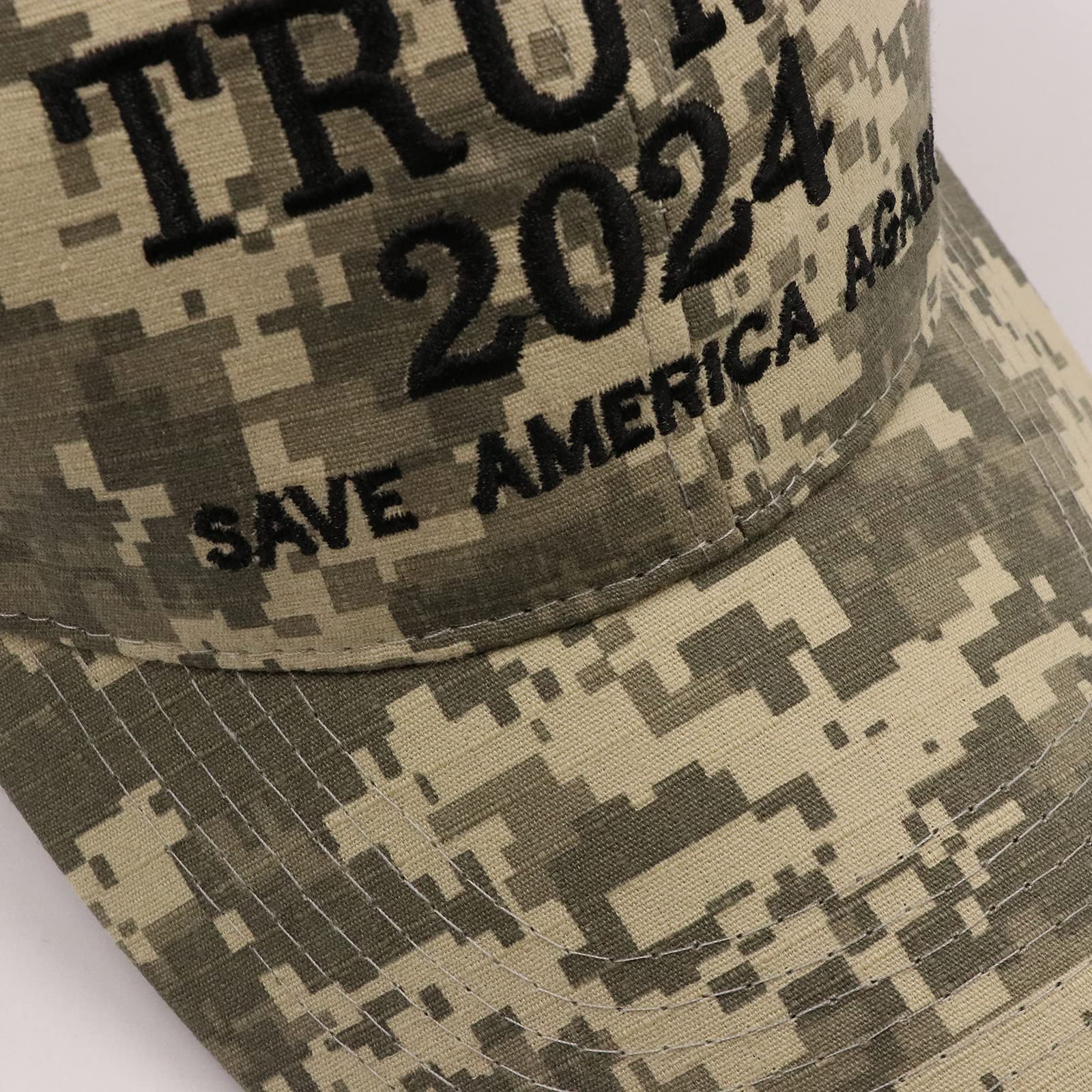 Unisex Trump 2024 Baseball Caps Save America Great Again Embroidered Donald Trump Dad Hat Womens Bucket Hats (01-camo(Save America Again))