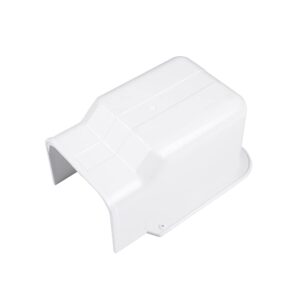 lyprem pvc line cover kit parts accessories for ductless mini split (5" wall cover,white)