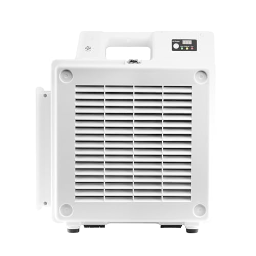 XPOWER X-2830 Air Purifier + Scrubber, Negative Air, 550 CFM, 4-Stage HEPA + Carbon Filtration, 5-Speed, PM2.5 IAQ Meter, Timer, Commercial, White