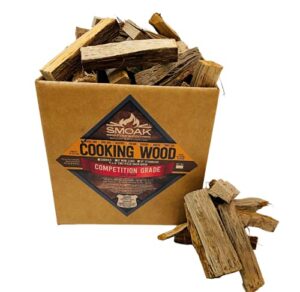 smoak firewood cooking wood mini splits - usda certified kiln dried (white oak, 5-6in tiny pizza oven wood) for portable pizza ovens or mesa solo stove(729 cubic inches)