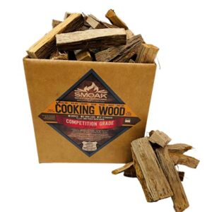 Smoak Firewood Cooking Wood Mini Splits - USDA Certified Kiln Dried (White Oak, 5-6in Tiny Pizza Oven Wood) for Portable Pizza ovens or MESA Solo Stove(729 Cubic Inches)