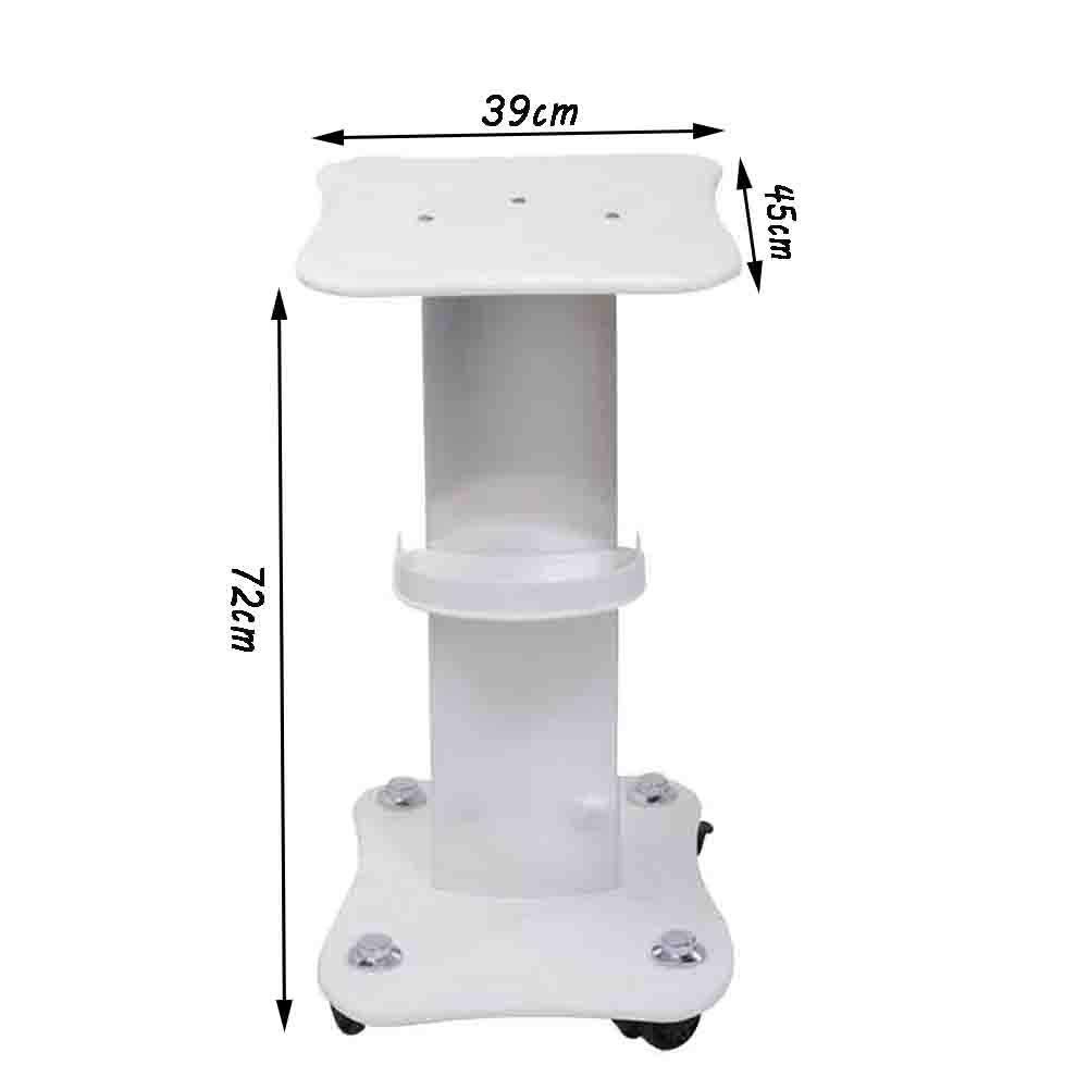 JF-XUAN Cart Multifunction Portable Hand Trucks Recycling Vehicles,Serving Trolley Cart Aluminum Alloy Abs Plastic Invisible Armrest Shelf High Capacity Universal Wheel Medical, Load 60 Kg,45x39x72c