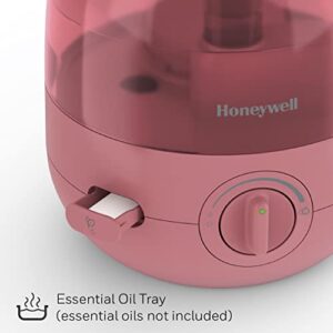 Honeywell Mini Cool Mist humidifier, Easy to Fill and Clean, humidifier for small Bedroom, Kids Rooms, or office. Ultra Quiet Operation and Auto Shut-Off - Rose, HUL525R