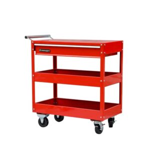 jf-xuan cart multifunction portable hand trucks recycling vehicles,tool trolley cart 3-tier multifunction drawer type organizer service tool cabinet, bearing 100kg black,800x385x800mm