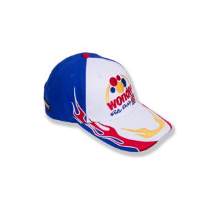 Ricky Cap Wonder Bread Racer Hat White and Blue