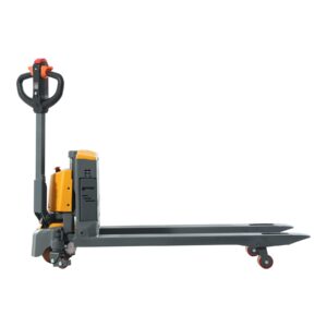 tory carrier full electric power pallet jack truck 3300lb cap. 48" x 27" fork size, lithium battery motorized trucks lift for material handling