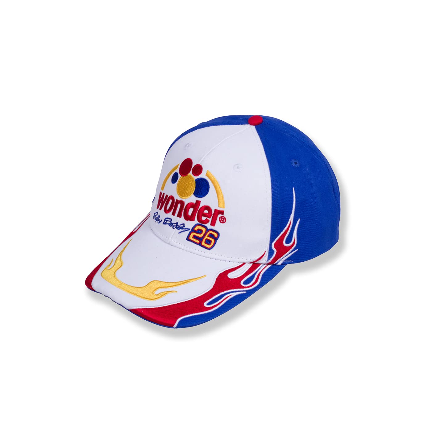 Ricky Cap Wonder Bread Racer Hat White and Blue