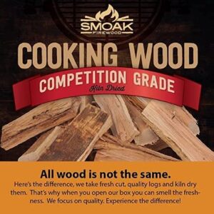 Smoak Firewood Cooking Wood Mini Splits - USDA Certified Kiln Dried (White Oak, 5-6in Tiny Pizza Oven Wood) for Portable Pizza ovens or MESA Solo Stove(729 Cubic Inches)