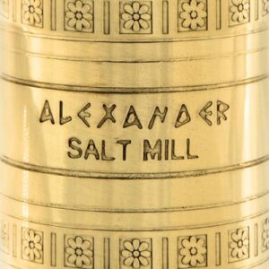 Alexander Home The Original Greek Salt and Pepper Mill (Brass, 8-Inch Salt)