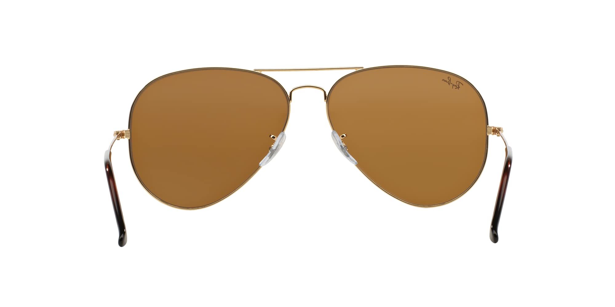 Ray-Ban RB3025 Metal Aviator Sunglasses + Vision Group Accessories Bundle for unisex-adult (Arista/Crystal Brown (001/33), 58)