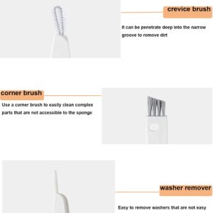 BSMstone Tiny Cleaning Brush-Mini Multi-Functional Crevice Cleaning Brush, Water Bottle Cleaning Tools for Bottle Cup,Nursing Bottle Cup-1Pack…