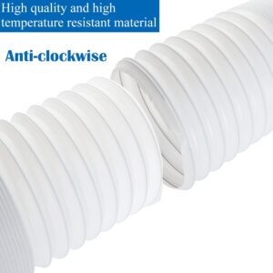 5.9 Inch Air Conditioner Exhaust Hose Anti-Clockwise Thread Portable AC Hose With 80" Length Universal AC Exhaust Hose Flexible AC Vent Hose for Lg Haier Dual Delonghi Whynter