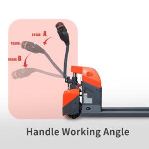 Tory Carrier Full Electric Pallet Truck, Powered Pallet Truck 3300 Lb. Capacity 48 x 27 Forks with Multifunctional Handle, Long Battery Life